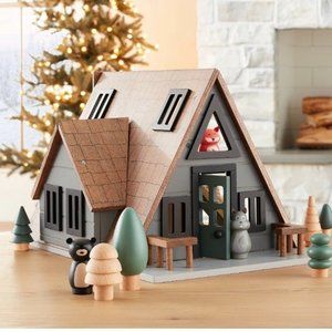 Toy A-frame Cabin Dollhouse - Hearth and Hand with Magnolia
